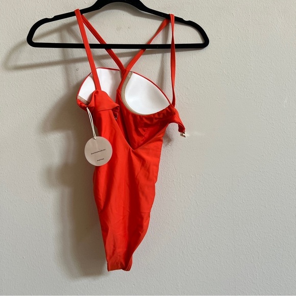 Camila Coelho Artika Poppy Orange One Piece Bikini Swimsuit size xs - Picture 3 of 3